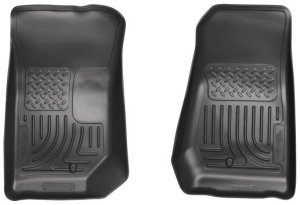 Jeep Wrangler Floor Liners - Front - Husky Liners - WeatherBeater - Black - `07-`12